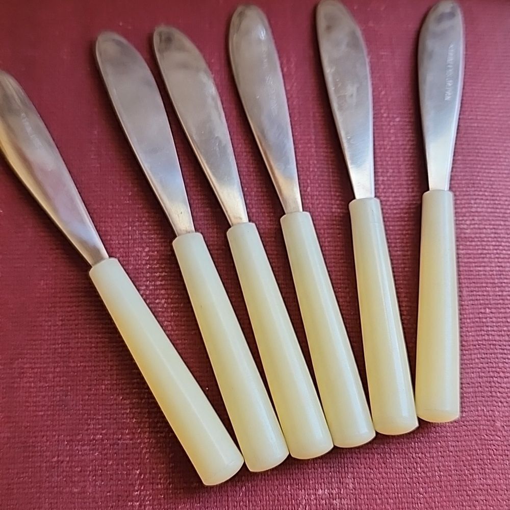 Vintage Set Of 6 Cocktail Spreaders Japan